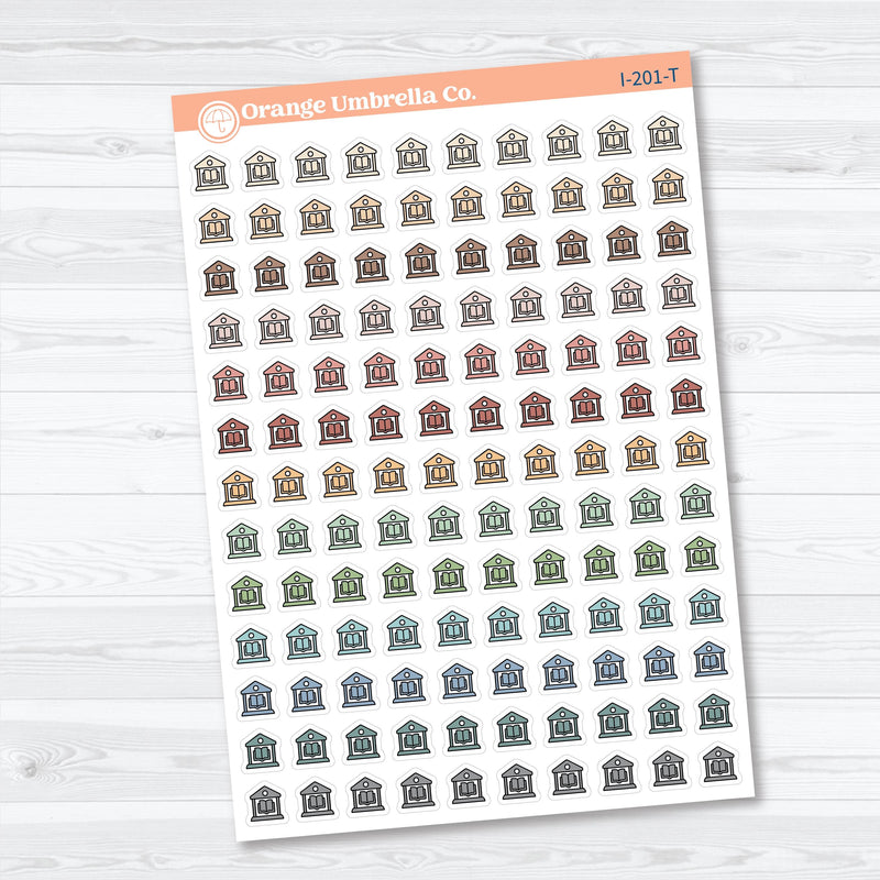 Library Icons | Planner Stickers | Icons | I-201