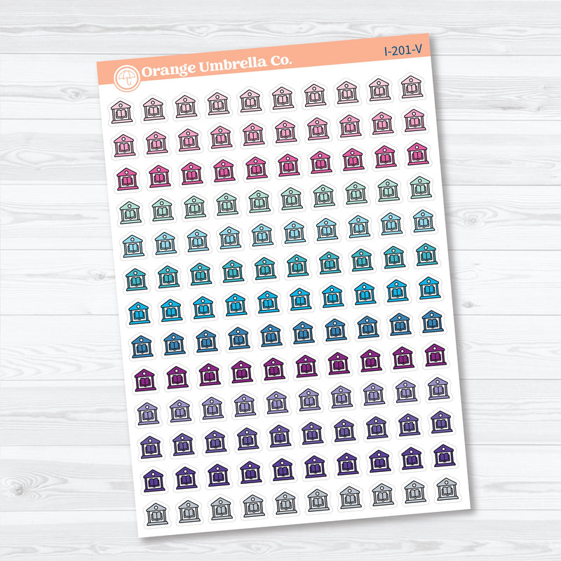 Library Icons | Planner Stickers | Icons | I-201