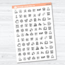 January or Winter Icons | Planner Stickers | I-073