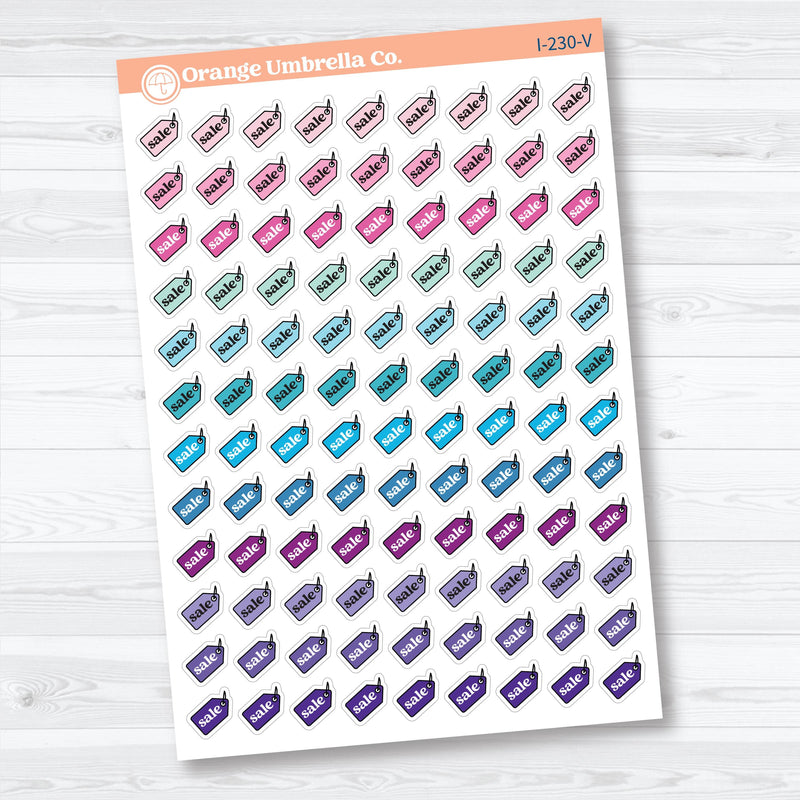 Hand Doodled Sale Icons | Planner Stickers | I-230