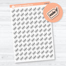 Clear matte Hand Doodled Sale Icon planner stickers — transparent doodle icons for marking sales, budgeting, and shopping in planners
