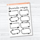 Favorite Bible Verses Dashboard | A5 or 7x9 Full Sheet Planner Stickers | C-471