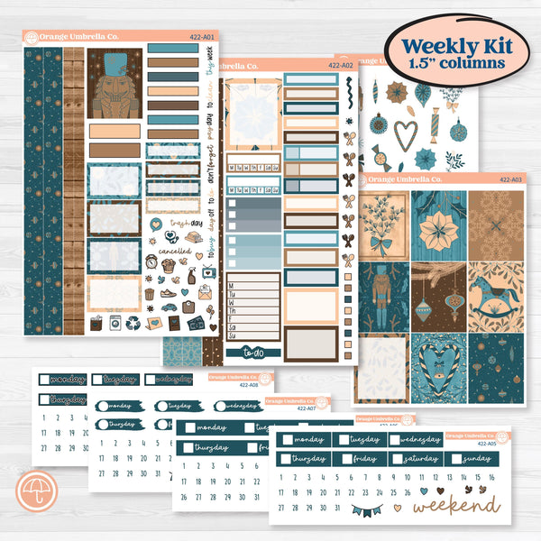 Whimsical Winter Kit | Weekly Sticker Kit for Vertical Planners like Erin Condren | Sugarplum | KIT-422-A