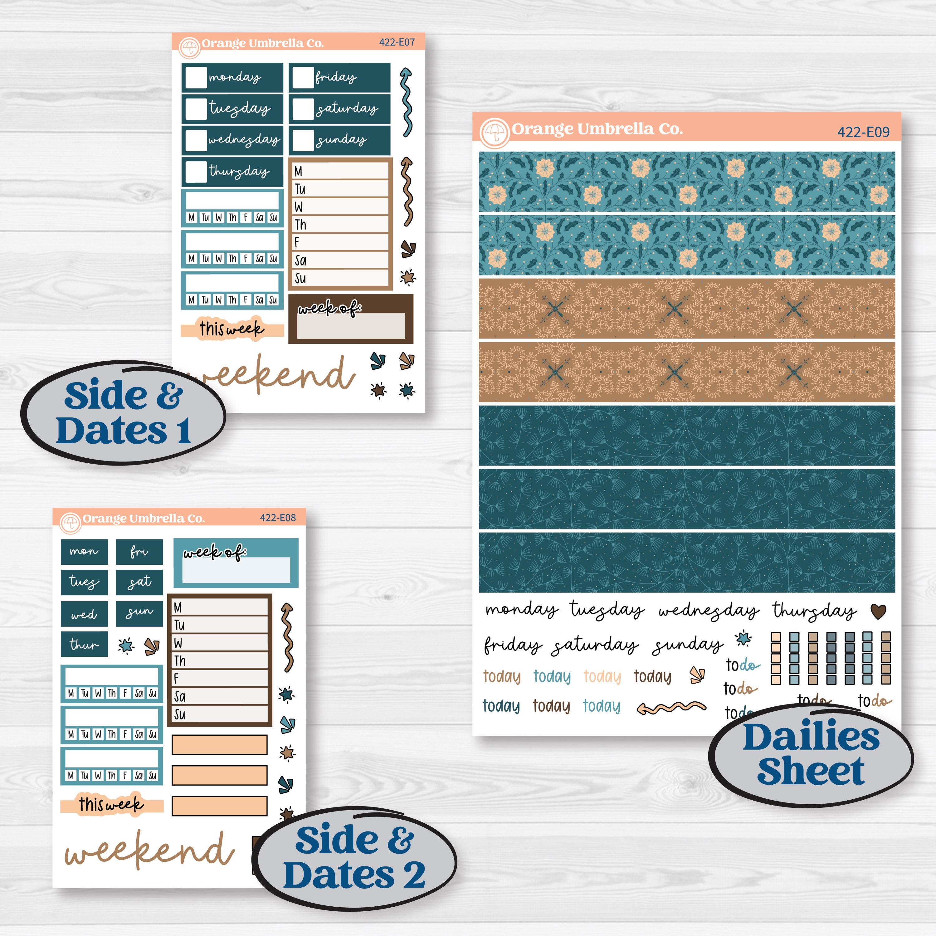 Whimsical Winter Kit | Hobonichi Cousin Weekly & Daily Planner Kit Stickers | Sugarplum | KIT-422-E