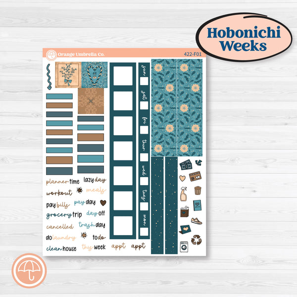 Whimsical Winter Kit | Hobonichi Weeks Weekly Planner Kit Stickers | Sugarplum | KIT-422-F
