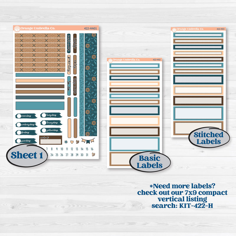 Whimsical Winter Kit | Erin Condren Weekly Dashboard Planner Kit Stickers | Sugarplum | KIT-422-HA