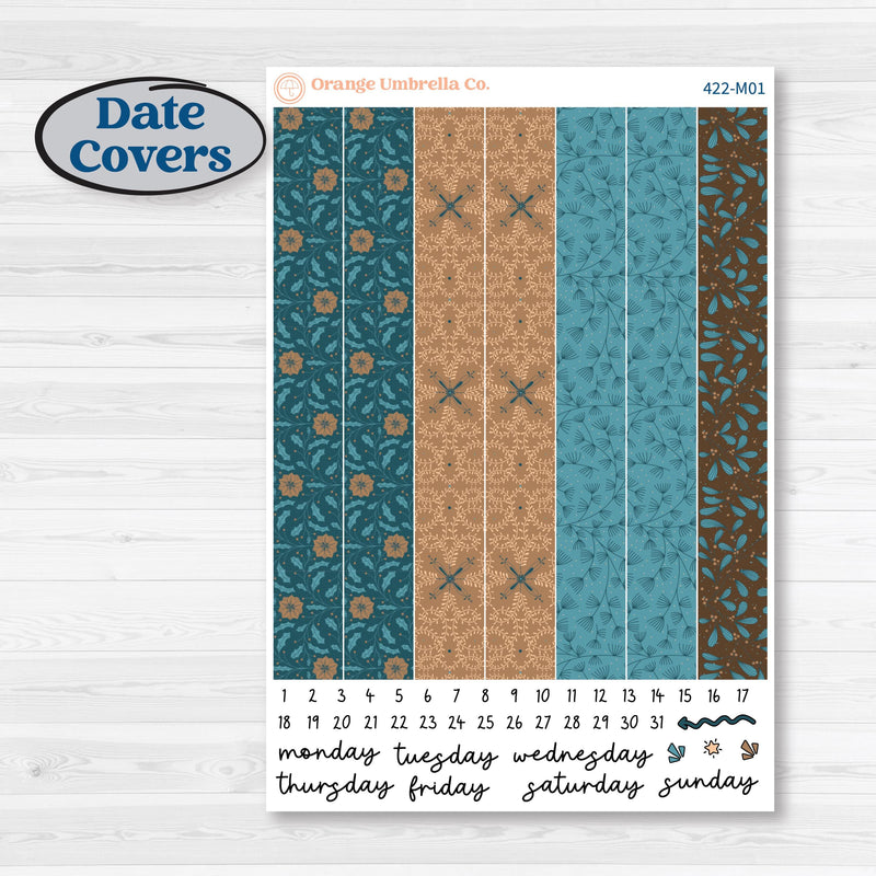Whimsical Winter Kit | 7x9 Erin Condren Daily Duo Planner Kit Stickers | Sugarplum | KIT-422-M