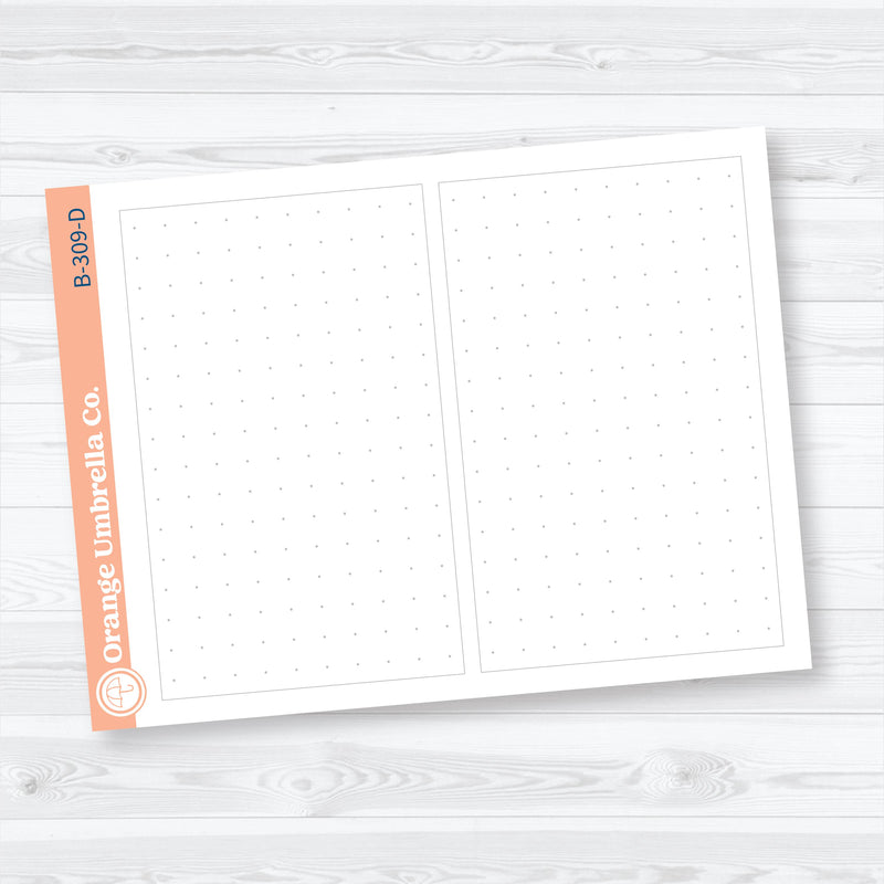 Daily Duo A5 Bottom Box Covers Planner Stickers | B-309