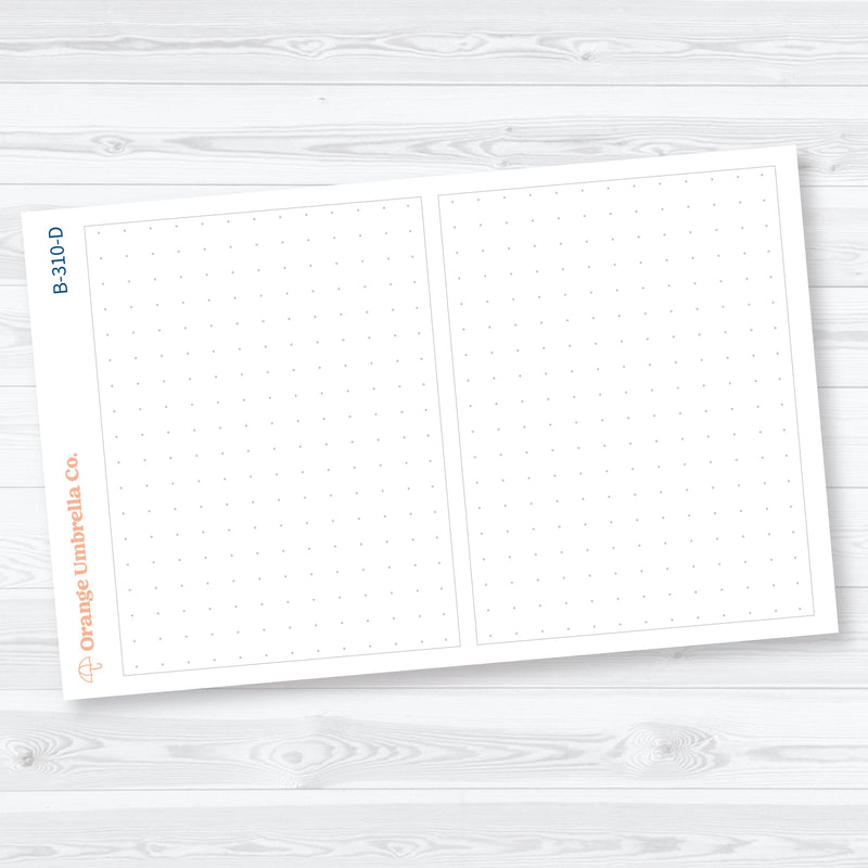 Daily Duo 7x9 Bottom Box Covers Planner Stickers | B-310