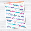 Mini Books of the Bible | Faith Based Planner or Bible Journaling Stickers | F-001