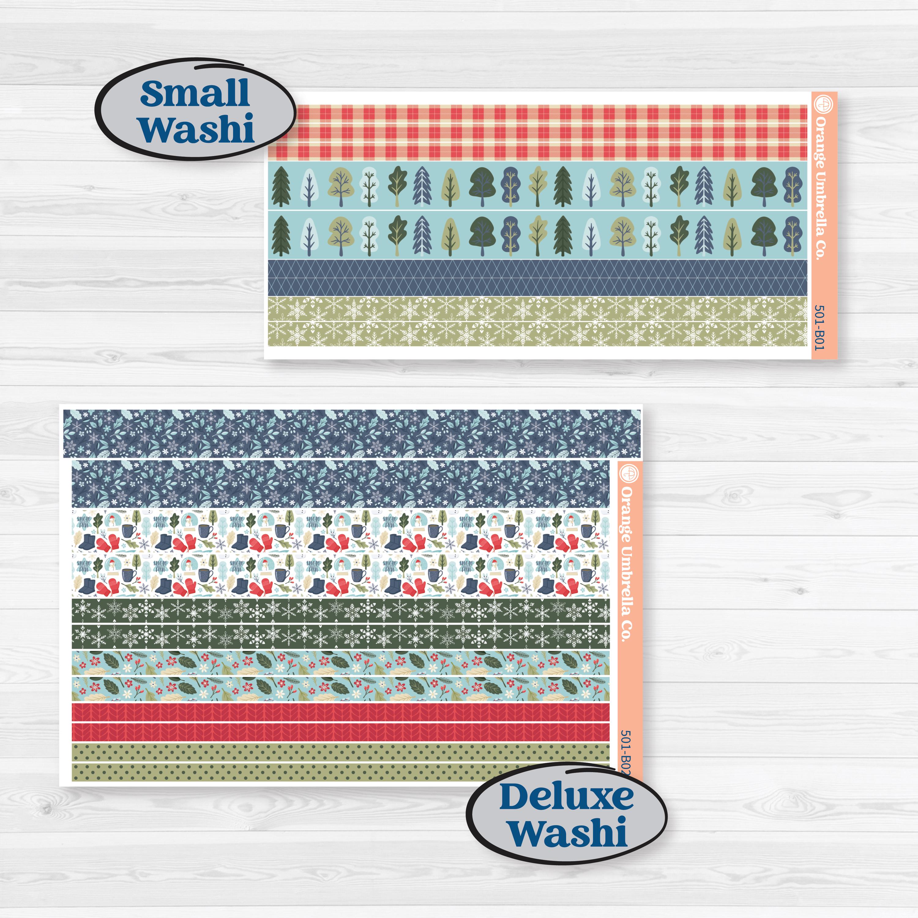 Winter Snowflake Kit | Weekly Add-On Planner Kit Stickers | Snow Problem | KIT-501-B