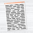 Mini Books of the Bible | Clear Matte | Faith Based Planner or Bible Journaling Stickers | F-001-CM