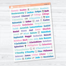 Mini Books of the Bible | Clear Matte | Faith Based Planner or Bible Journaling Stickers | F-001-CM