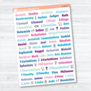 Medium Books of the Bible | Bible Journaling or Planner Stickers | Faith Based Stickers | F-002