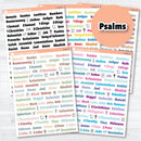 Medium Books of the Bible | Bible Journaling or Planner Stickers | Faith Based Stickers | F-002