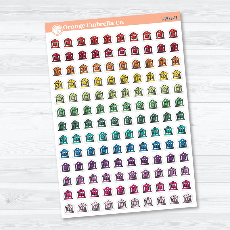 Library Icons | Planner Stickers | Icons | I-201
