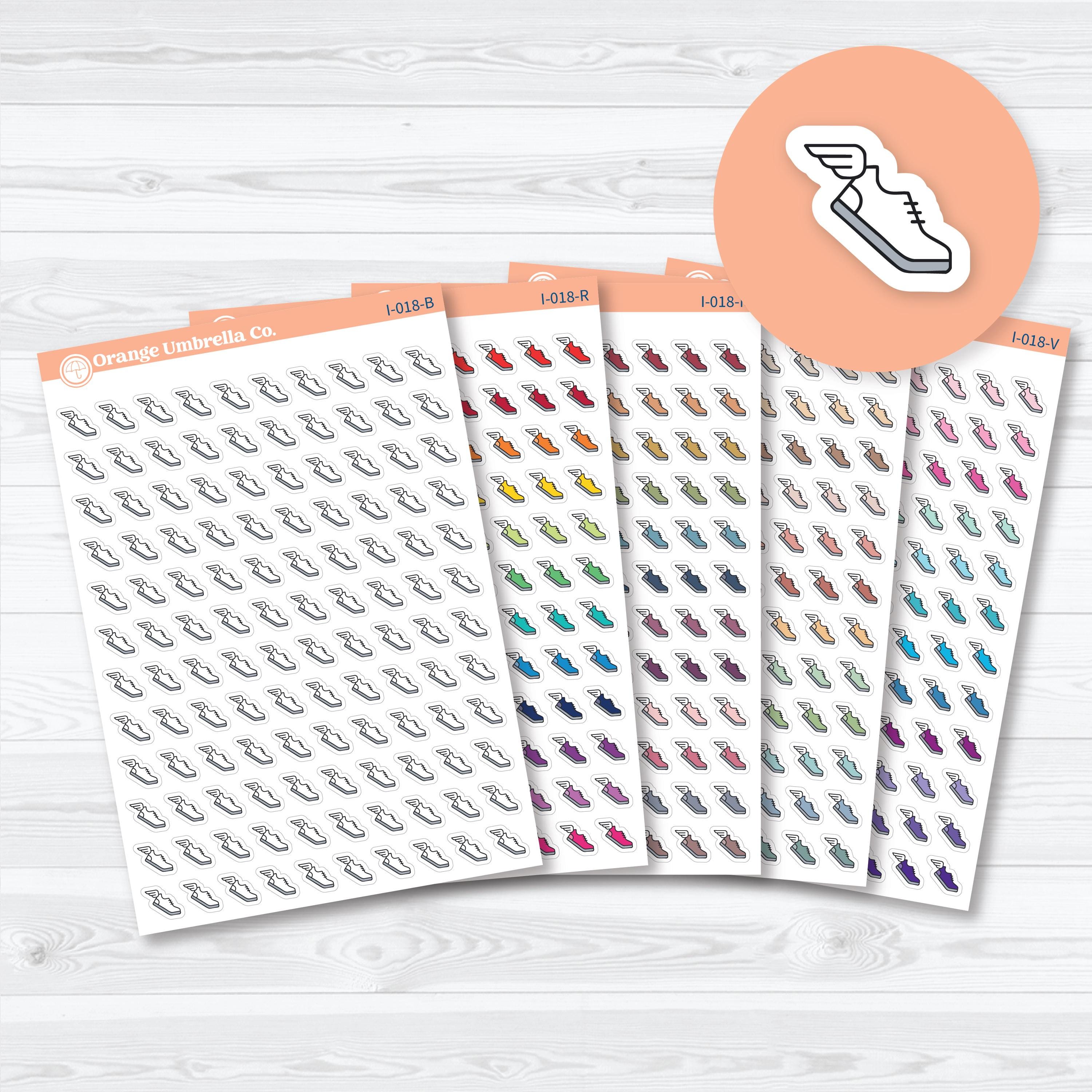 Track and Cross Country planner stickers — running icons for sports planners, fitness tracking, and training logs
