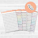 Track and Cross Country planner stickers — running icons for sports planners, fitness tracking, and training logs
