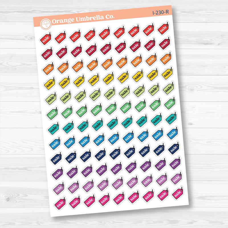 Hand Doodled Sale Icons | Planner Stickers | I-230