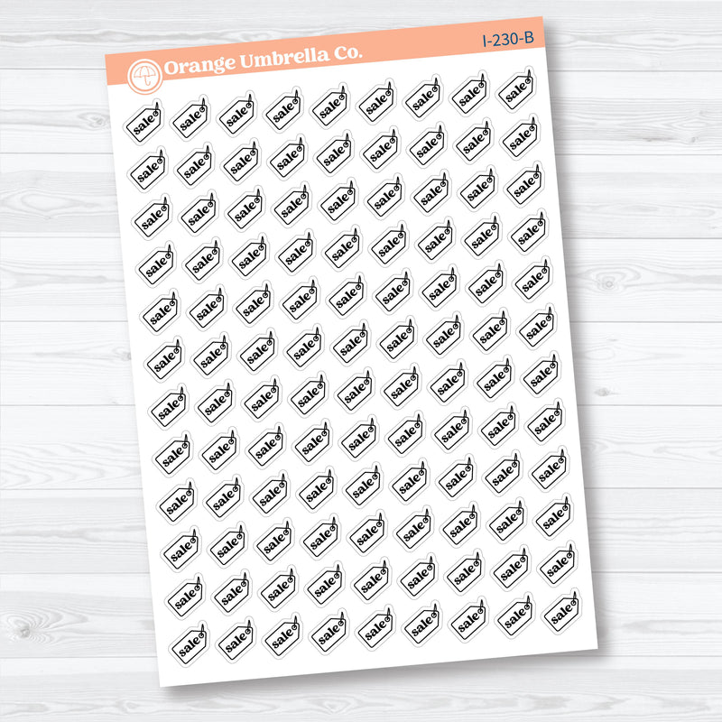 Hand Doodled Sale Icons | Planner Stickers | I-230