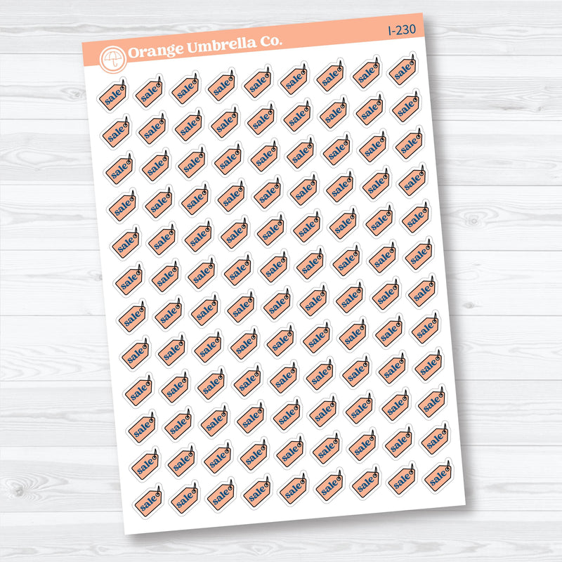 Hand Doodled Sale Icons | Planner Stickers | I-230