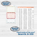 Winter Snowflake Kit | Journaling or Scrapbooking Kit | Creative Junk Journal Planner Stickers | Snow Problem | KIT-501-D