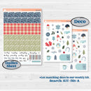 Winter Snowflake Kit | Hobonichi Cousin Weekly & Daily Planner Kit Stickers | Snow Problem | KIT-501-E