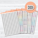  Micro Chevron Arrow Doo Dads planner stickers — small chevron arrow icons for functional and minimal planner layouts