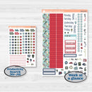 Winter Snowflake Kit | 7x9 Erin Condren Daily Duo Planner Kit Stickers | Snow Problem | KIT-501-K