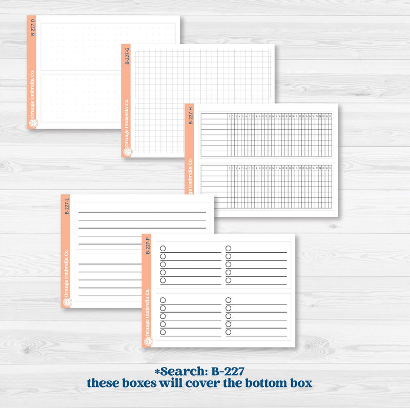 Winter Snowflake Kit | A5 Erin Condren Monthly & Dashboard Sticker Kit | Snow Problem | KIT-501-M