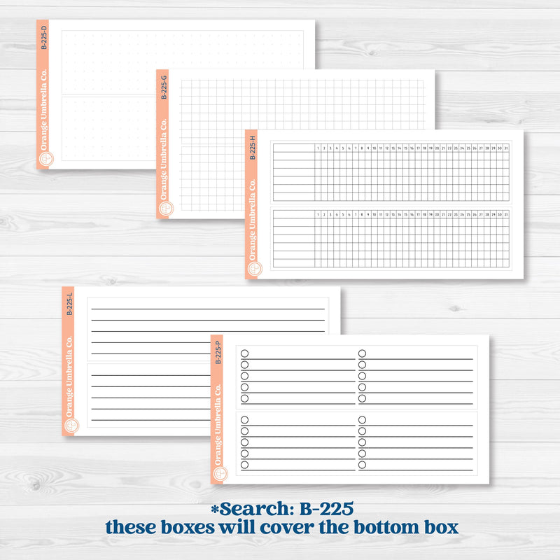 Winter Snowflake Kit | 7x9 Erin Condren Life Planner Monthly & Dashboard Sticker Kit | Snow Problem | KIT-501-N