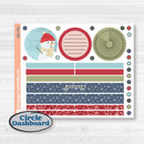 Winter Snowflake Kit | A5 Plum Monthly & Dashboard Planner Kit Stickers | Snow Problem | KIT-501-P