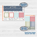Winter Snowflake Kit | 7x9 Plum Monthly & Dashboard Planner Kit Stickers | Snow Problem | KIT-501-Q