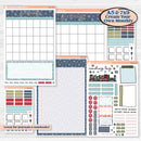 Winter Snowflake Kit | A5 or 7x9 Create Your Own Monthly Universal | Monthly & Reading Log Sticker Kit | Snow Problem | KIT-501-U