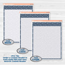 Winter Snowflake Kit | A5 or 7x9 Create Your Own Monthly Universal | Monthly & Reading Log Sticker Kit | Snow Problem | KIT-501-U