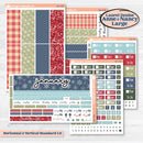 Winter Snowflake Kit | Laurel Denise Nancy Large & Anne Large Planner Kit Stickers | Snow Problem | KIT-501-V