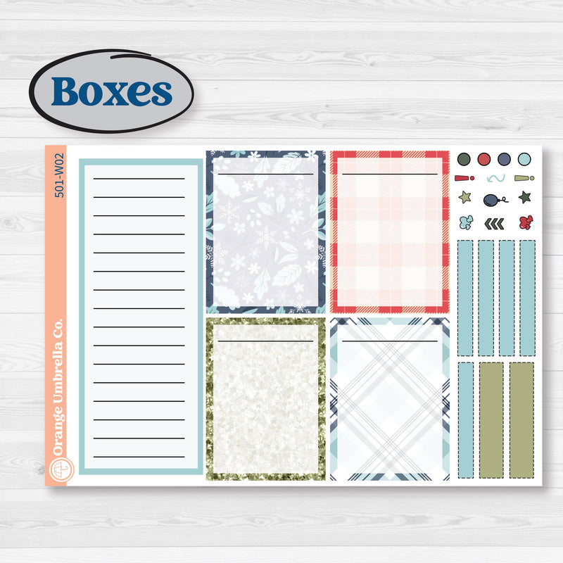 Winter Snowflake Kit | Laurel Denise Scout Large Planner Kit Stickers | Snow Problem | KIT-501-W