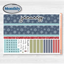 Winter Snowflake Kit | Laurel Denise Scout Large Planner Kit Stickers | Snow Problem | KIT-501-W