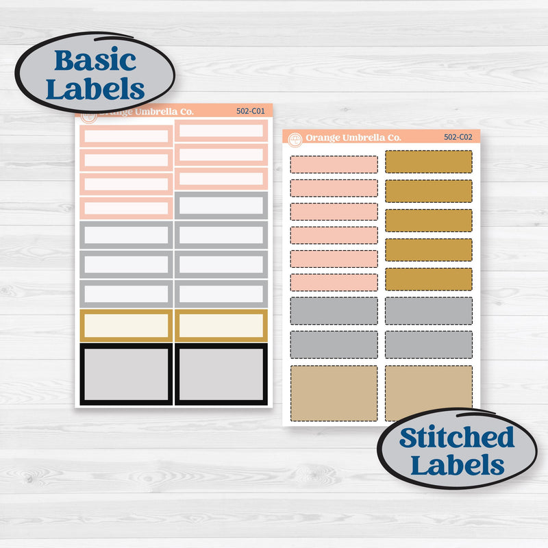 New Year’s Day Kit | Weekly Add-On Labels Planner Kit Stickers | All That Glitters | KIT-502-C