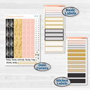 New Year’s Day Kit | 7x9 Plum Daily Planner Kit Stickers | All That Glitters | KIT-502-L