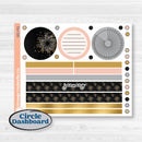 New Year’s Day Kit | A5 Plum Monthly & Dashboard Planner Kit Stickers | All That Glitters | KIT-502-P