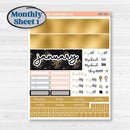 New Year’s Day Kit | Hobonichi Cousin Monthly Planner Kit Stickers | All That Glitters | KIT-502-S