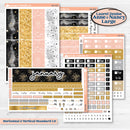 New Year’s Day Kit | Laurel Denise Nancy Large & Anne Large Planner Kit Stickers | All That Glitters | KIT-502-V