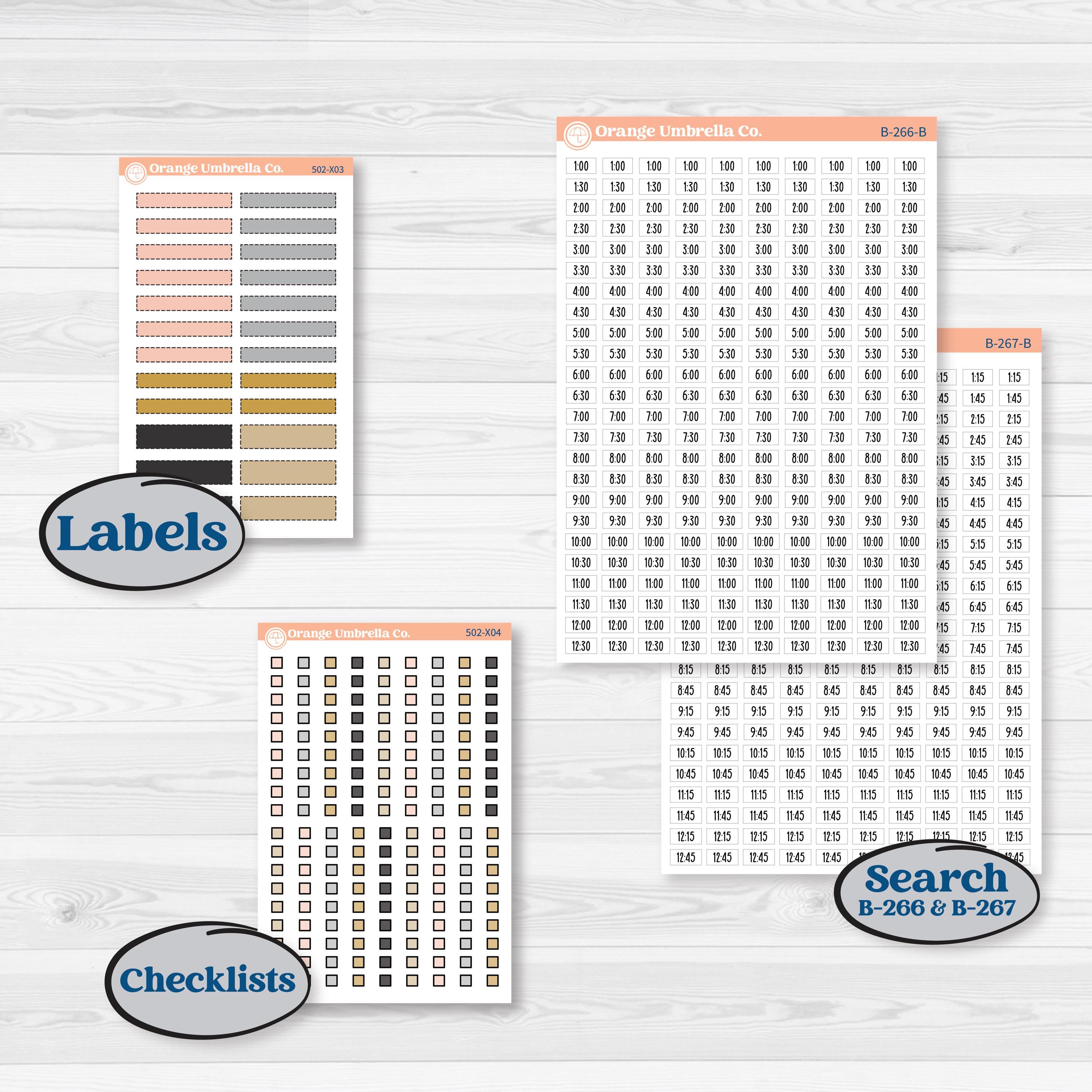 New Year’s Day Kit | Laurel Denise Jo Large Planner Kit Stickers | All That Glitters | KIT-502-X