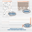 Neutral Woodland Kit | Weekly Add-On Planner Kit Stickers | Whispers of Hope | KIT-503-B