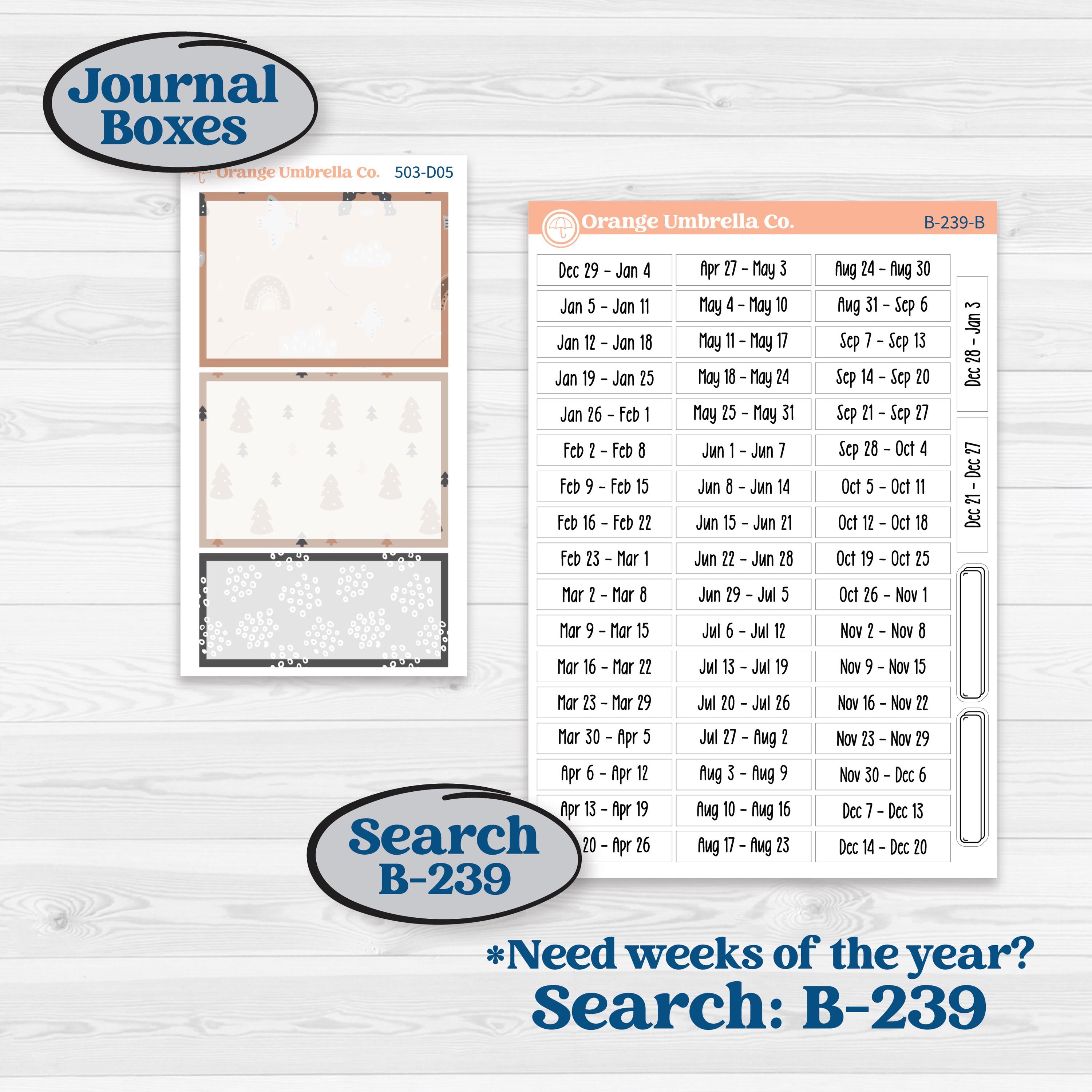 Neutral Woodland Kit | Journaling or Scrapbooking Kit | Creative Junk Journal Planner Stickers | Whispers of Hope | KIT-503-D