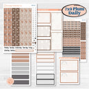 Neutral Woodland Kit | 7x9 Plum Daily Planner Kit Stickers | Whispers of Hope | KIT-503-L