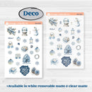 Nostalgic Frosty Winter Kit | Weekly Sticker Kit for Vertical Planners like Erin Condren | Frosted Windowpanes | KIT-504-A