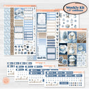 Nostalgic Frosty Winter Kit | Weekly Sticker Kit for Vertical Planners like Erin Condren | Frosted Windowpanes | KIT-504-A