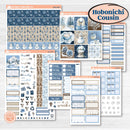 Nostalgic Frosty Winter Kit | Hobonichi Cousin Weekly & Daily Planner Kit Stickers | Frosted Windowpanes | KIT-504-E